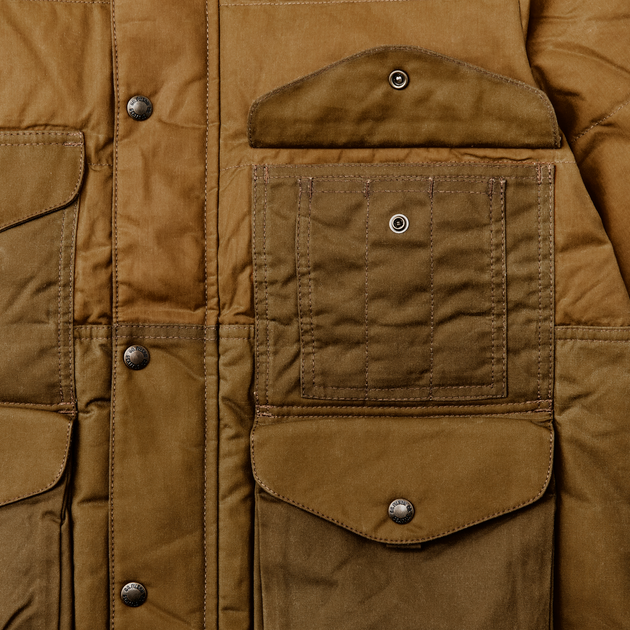 Alternate view of the Cozyhomegoodmark Down Cruiser Jacket - Dark Tan